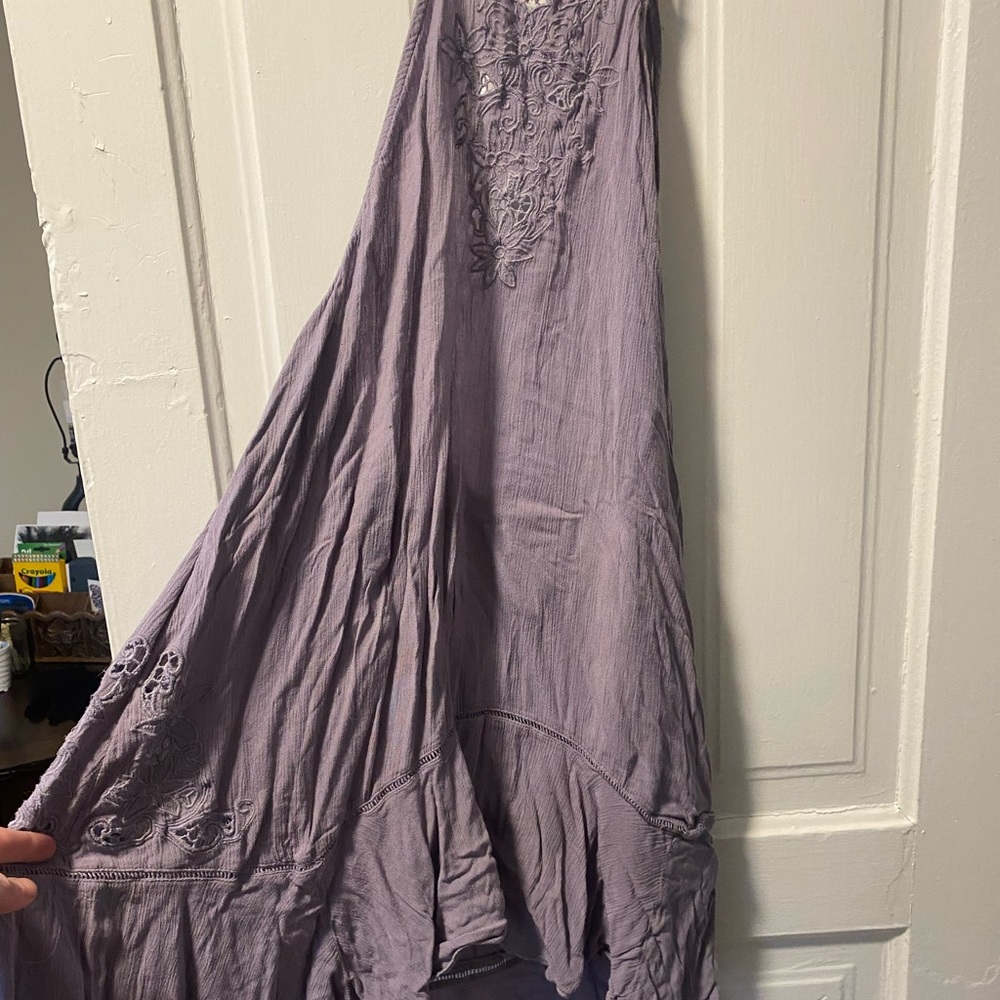 Free People Lilac Heat Wave Tunic Dress